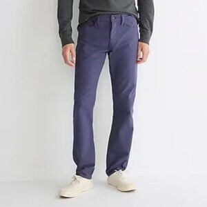 J. Crew 484 Slim-fit garment-dyed five-pocket pant - 31x32 - Dusty Navy